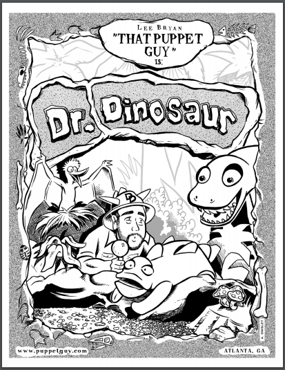Coloring Page Dr. Dinosaur!