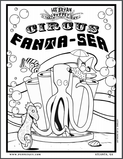 Coloring Page Circus Fanta-Sea