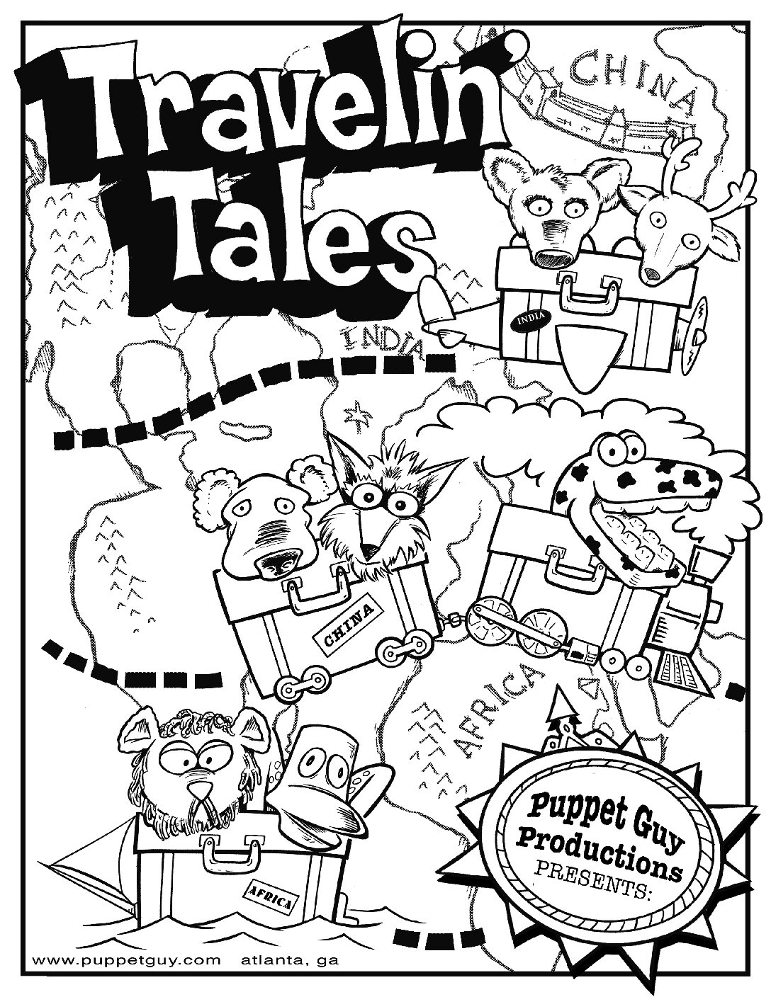 Coloring Page Travelin' Tales