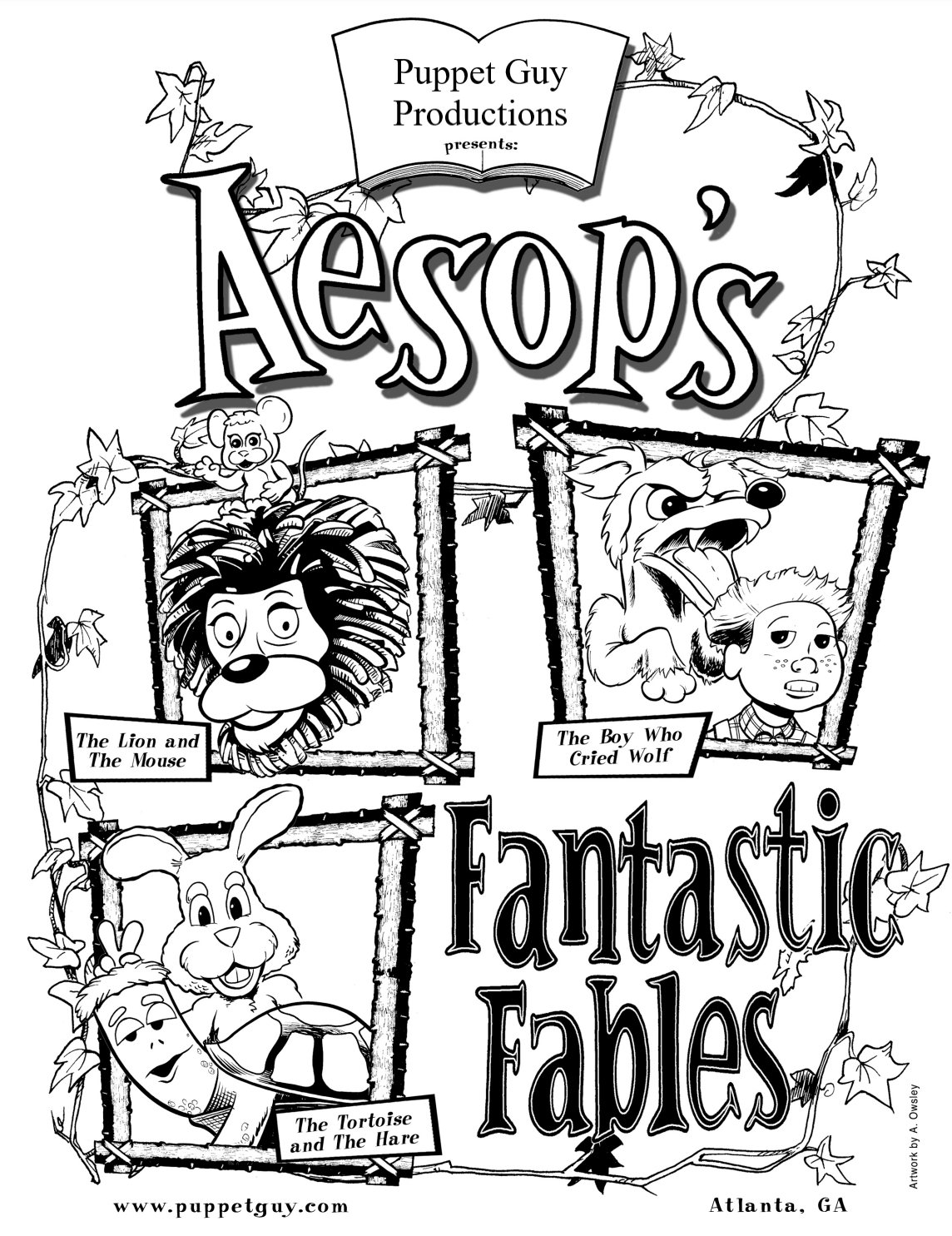 Coloring Page Aesop's Fantastic Fables